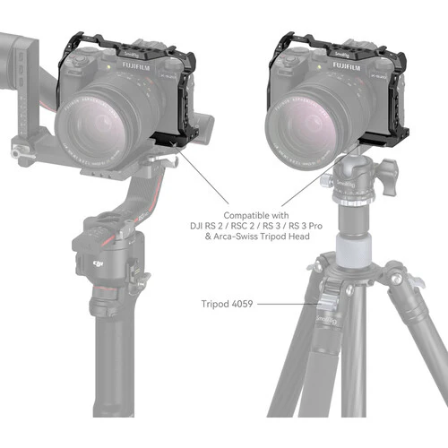 SmallRig 4230 Cage for FUJIFILM X-S20 – Protective camera cage that enhances stability, expands mounting options, and supports professional shooting setups - Image 3