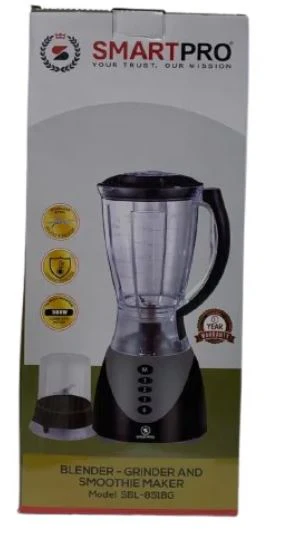 Smart Pro SBL-851BG 1.5L 500W 2-in-1 Blender with Grinder – Powerful Multi-Function Kitchen Appliance - Image 3