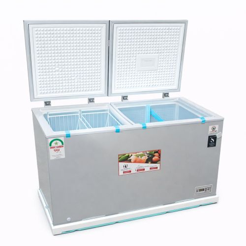 Smart Pro SCF-500G 450 litres chest freezer double doors - Provides spacious and efficient frozen food storage for homes, shops, and commercial use - Image 2