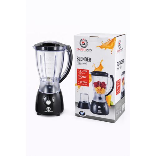SmartPro SBL-100B 1.5L 1500W 4 Speed + Pulse, Heavy Duty Kitchen Blender with Grinder- Provides powerful blending and grinding performance for quick, efficient food preparation in everyday kitchen use - Image 2
