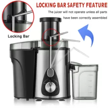 Sonifer SF-5522 Juice Extractor - Large 1Litre pulp container, Detachable parts, Easy cleaning - Image 3