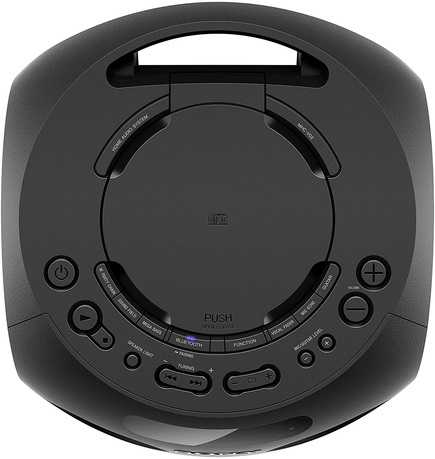 Sony (MHC-V02) Compact High Power One Box Music System with Bluetooth, Jet Bass Booster and Tripod Compatible Party Speaker - Image 3