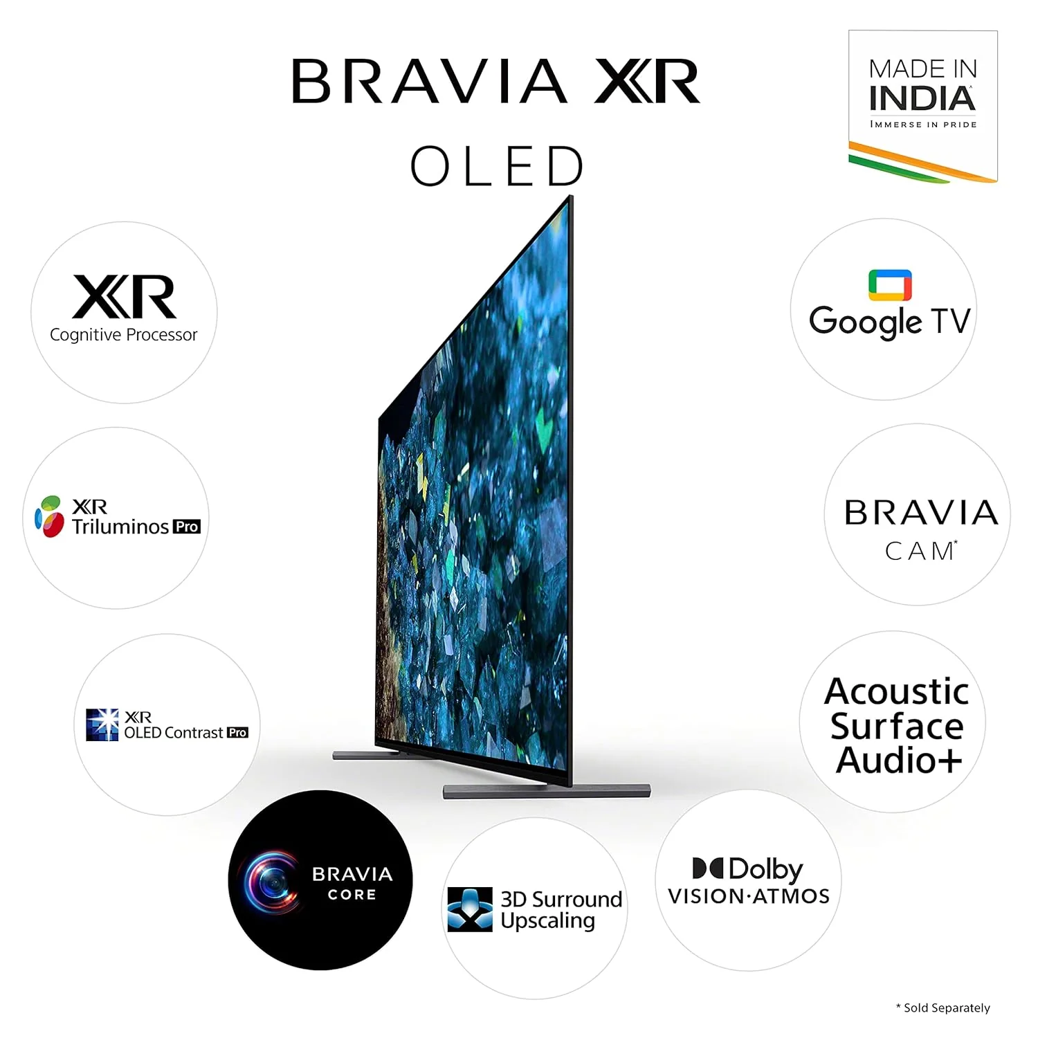 Sony Bravia 55 Inches XR Series 4K Ultra HD Smart OLED Google TV (XR-55A80L) - Image 2