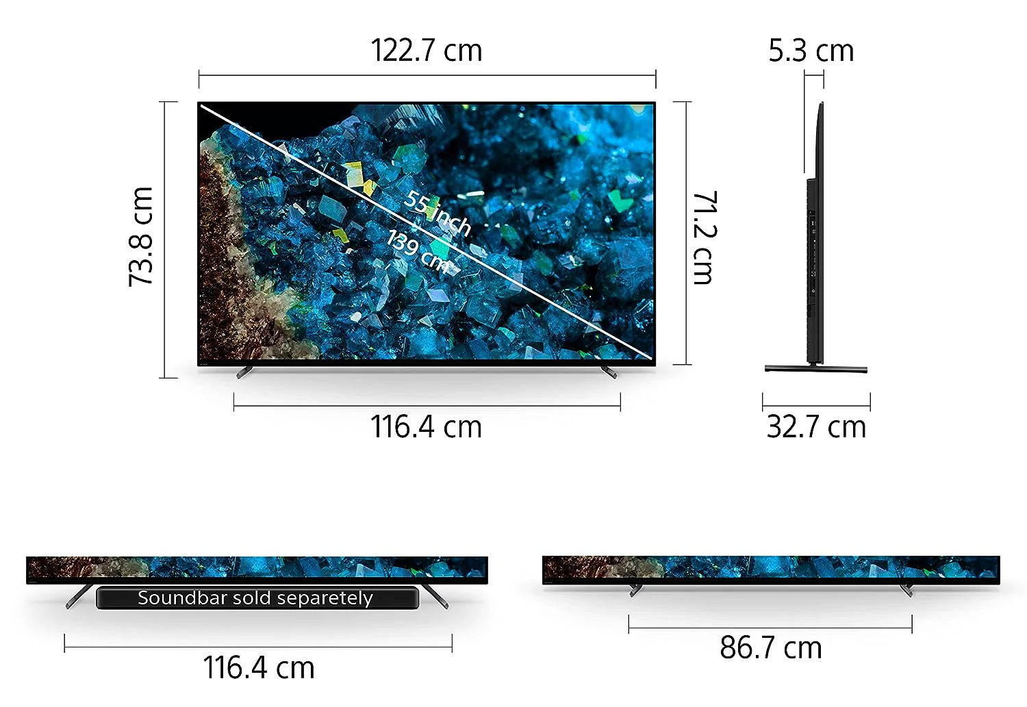 Sony Bravia 55 Inches XR Series 4K Ultra HD Smart OLED Google TV (XR-55A80L) - Image 5