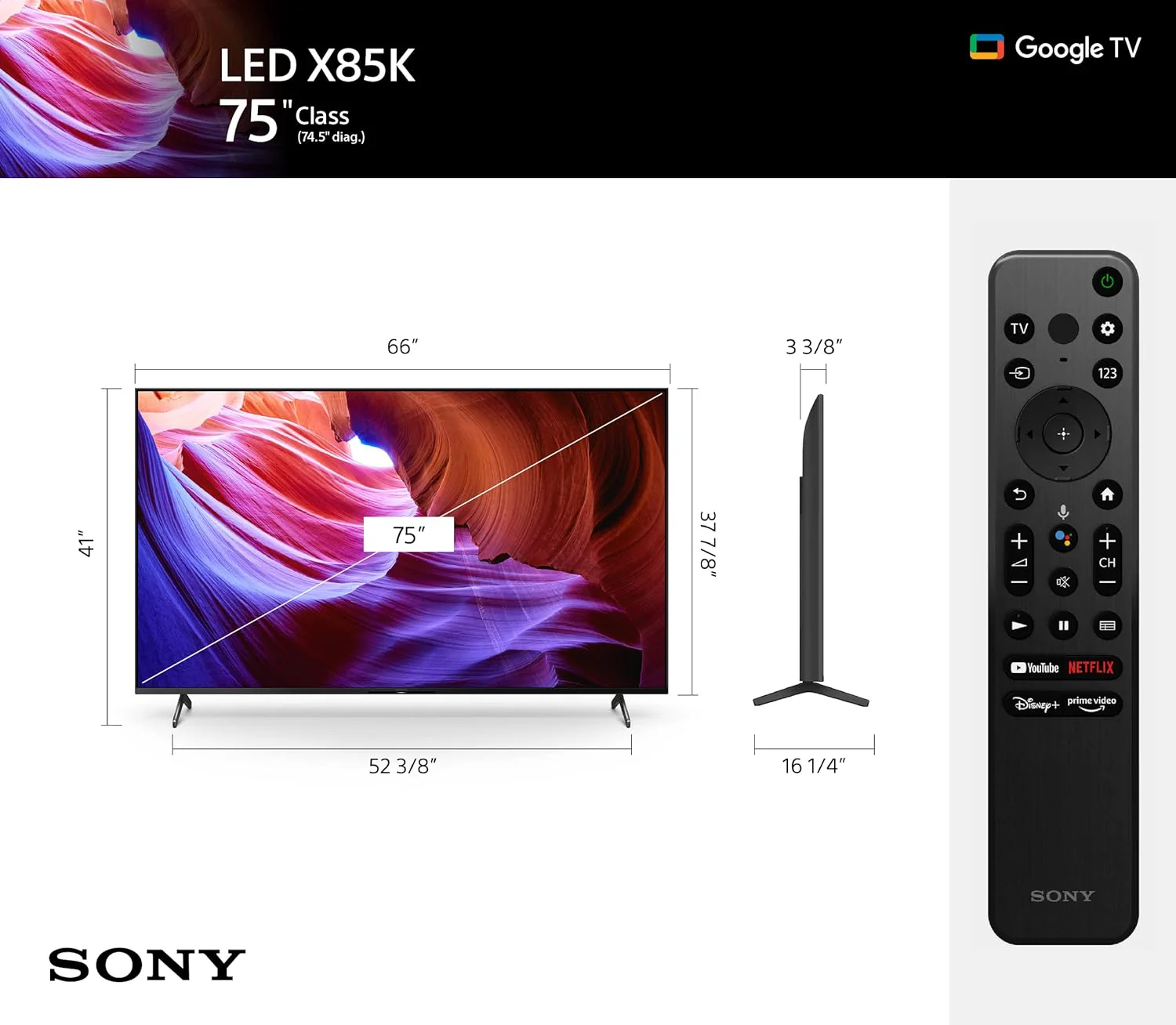 Sony Bravia 75X85K 75-inch 4K UHD HDR Smart Google TV - Image 6