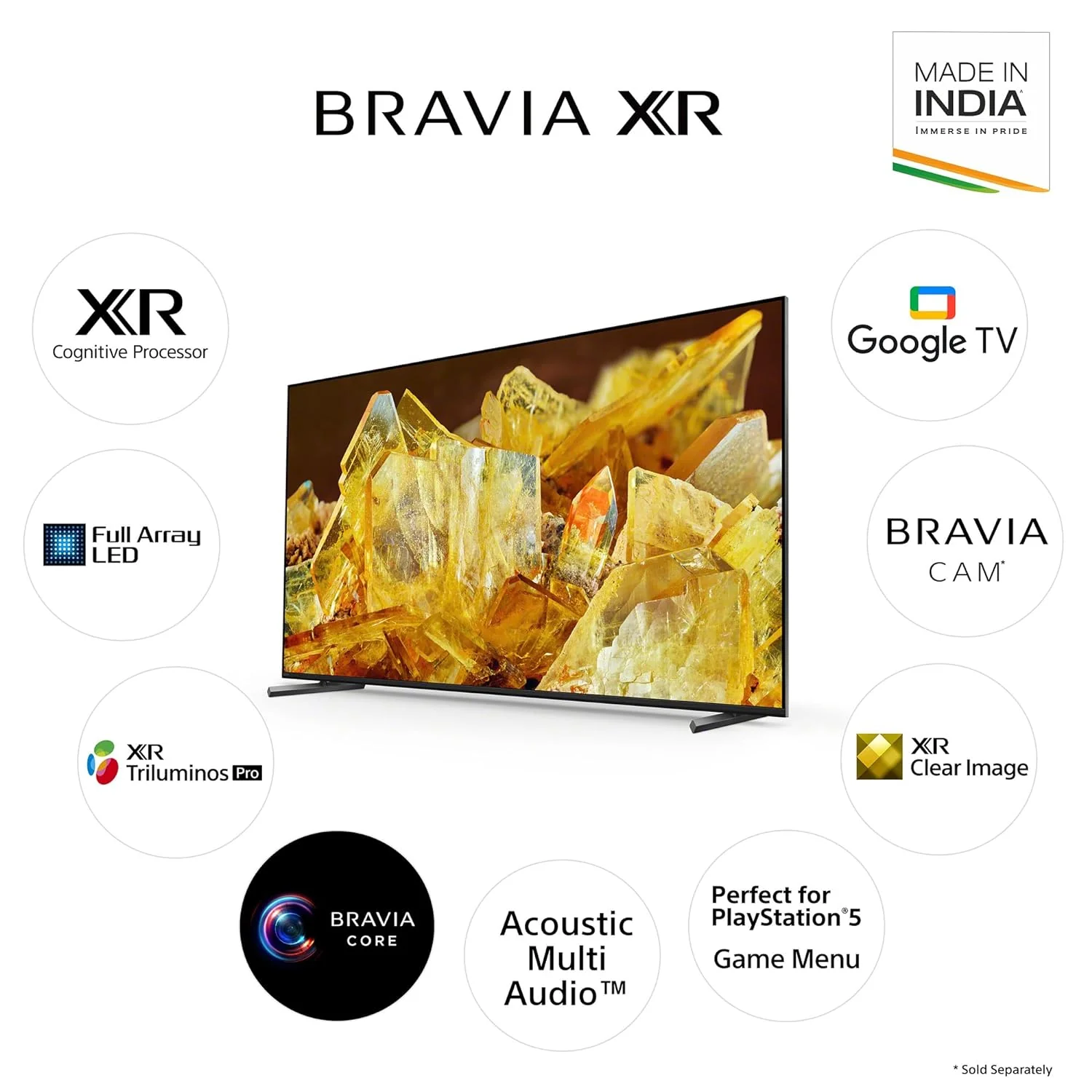 Sony Bravia XR 55 Inch 55X90L 4K HDR Full Array LED Smart TV 2023 - Image 3