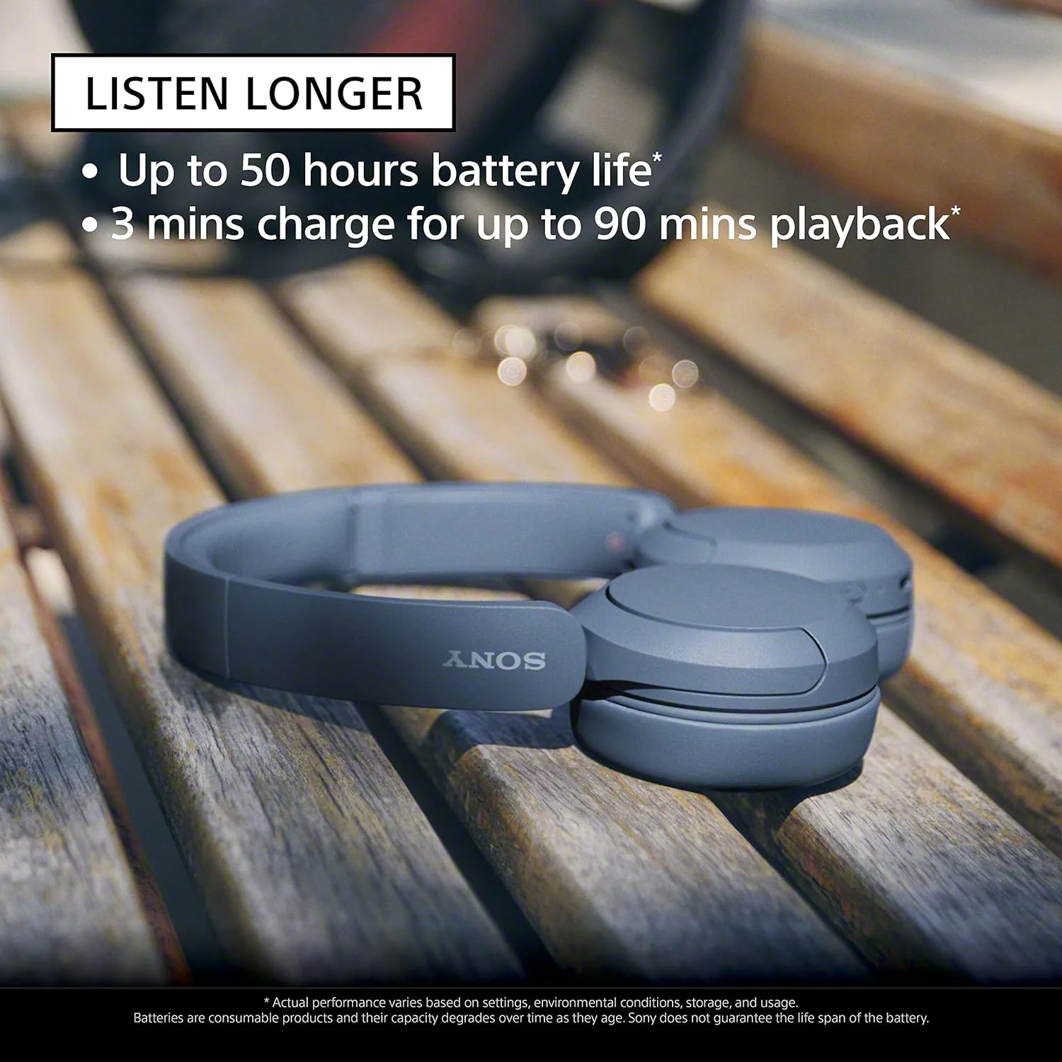 Sony WH-CH520 On-Ear Bluetooth Wireless Headphones - Image 2