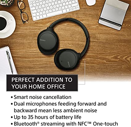 Sony (WH-CH710N) Noise Cancelling Wireless Over-Ear Headphones - Image 2