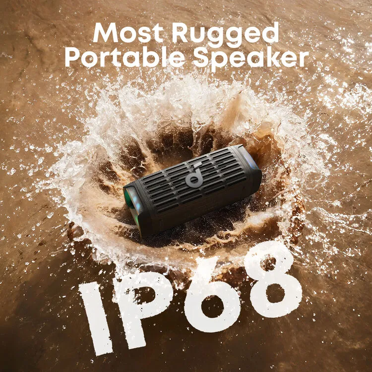 Anker Soundcore Boom 3i Portable Rugged Speaker D5100010  - Durable outdoor speaker with powerful sound and rugged water-resistant design - Image 6