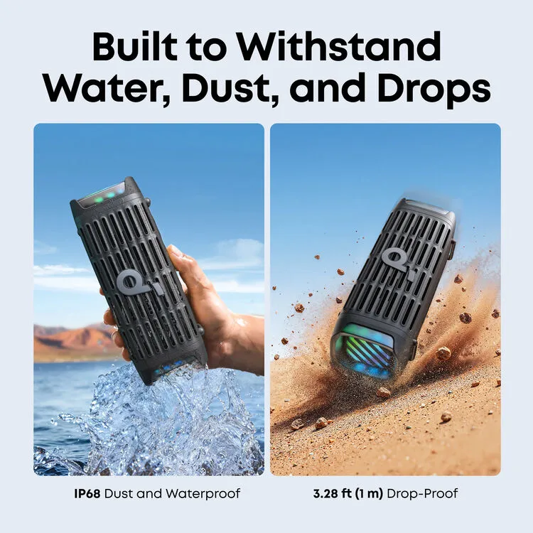 Anker Soundcore Boom 3i Portable Rugged Speaker D5100010  - Durable outdoor speaker with powerful sound and rugged water-resistant design - Image 7
