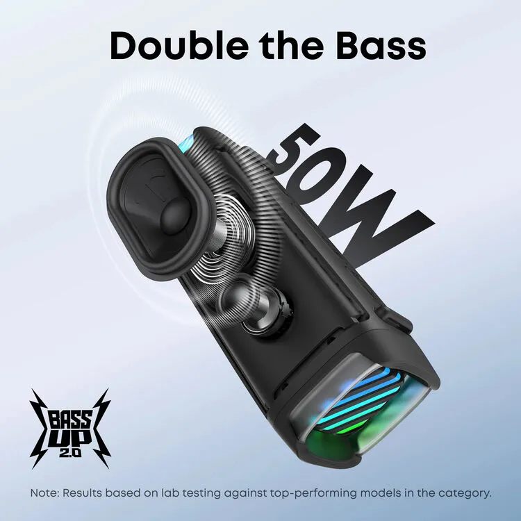Anker Soundcore Boom 3i Portable Rugged Speaker D5100010  - Durable outdoor speaker with powerful sound and rugged water-resistant design - Image 8