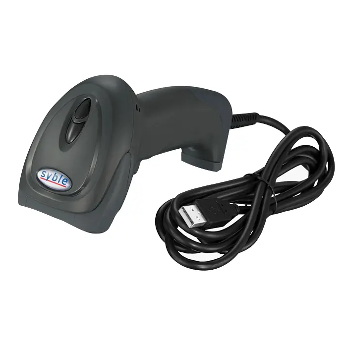 Syble XB-2055 Barcode Scanner - 1D laser bar code scanner, High scanning speed, over 300 scans per second