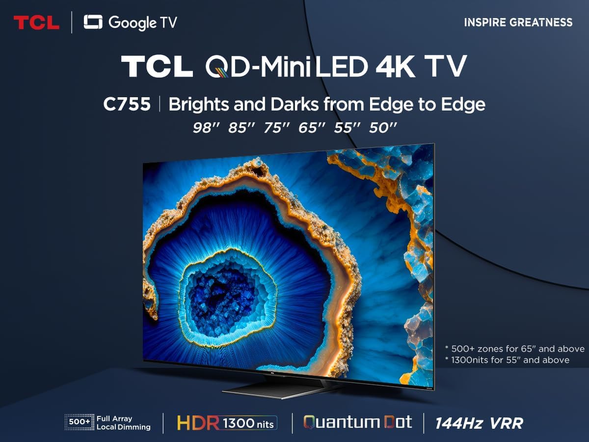 TCL 75C755 75-inch QD-Mini LED 4K HDR10+ Smart Google TV - Image 2