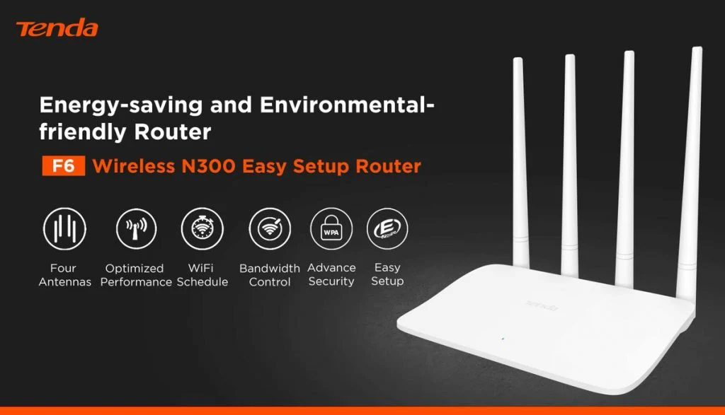 Tenda F6 Wireless and Wi-Fi Router 300mbps - Image 5