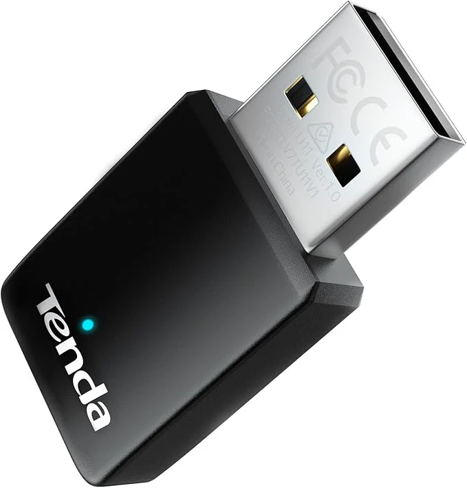 Tenda U11 AX900 Wi-Fi 6 USB Adapter – Dual-Band 600Mbps (5GHz) / 286Mbps (2.4GHz) for PC & Laptop