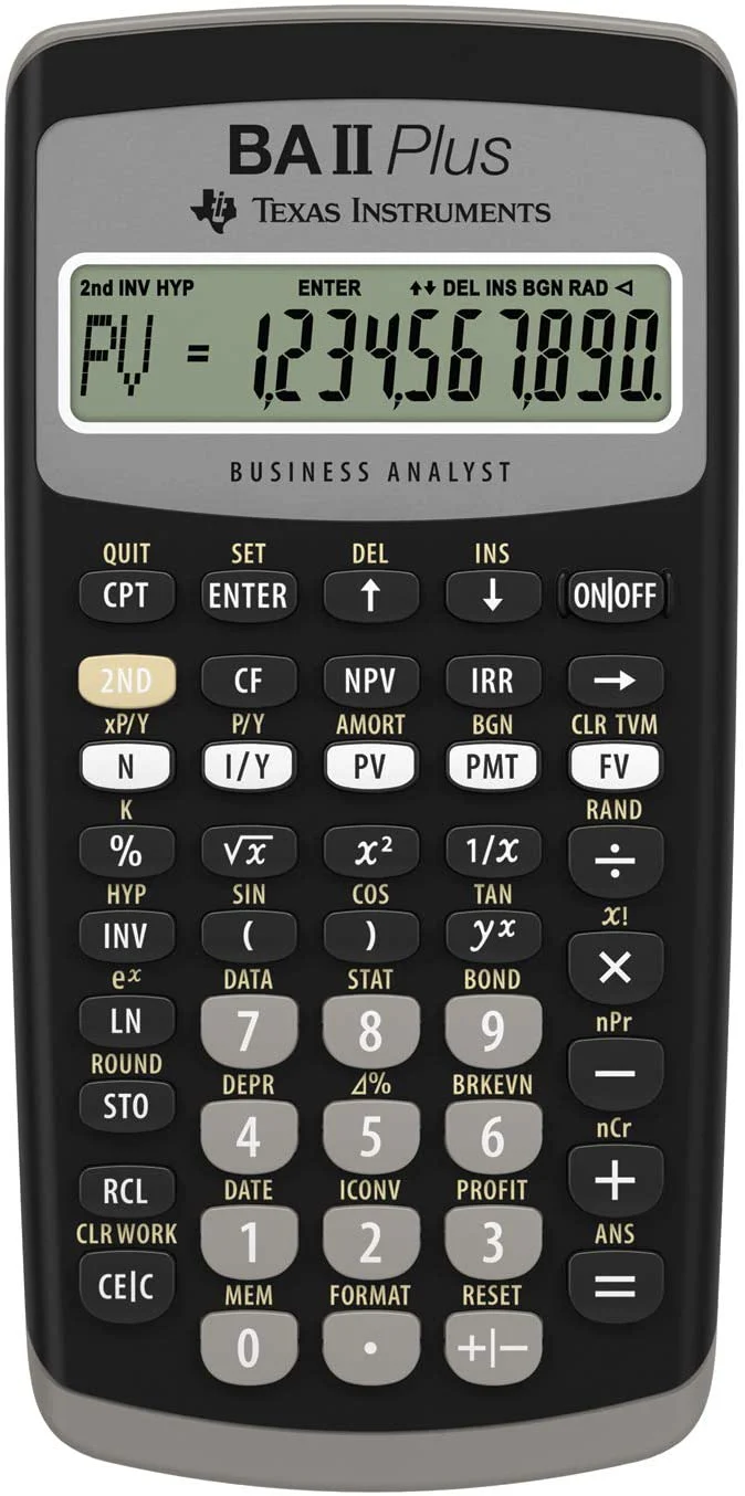 Texas Instruments BA II Plus Financial Calculator - Image 2