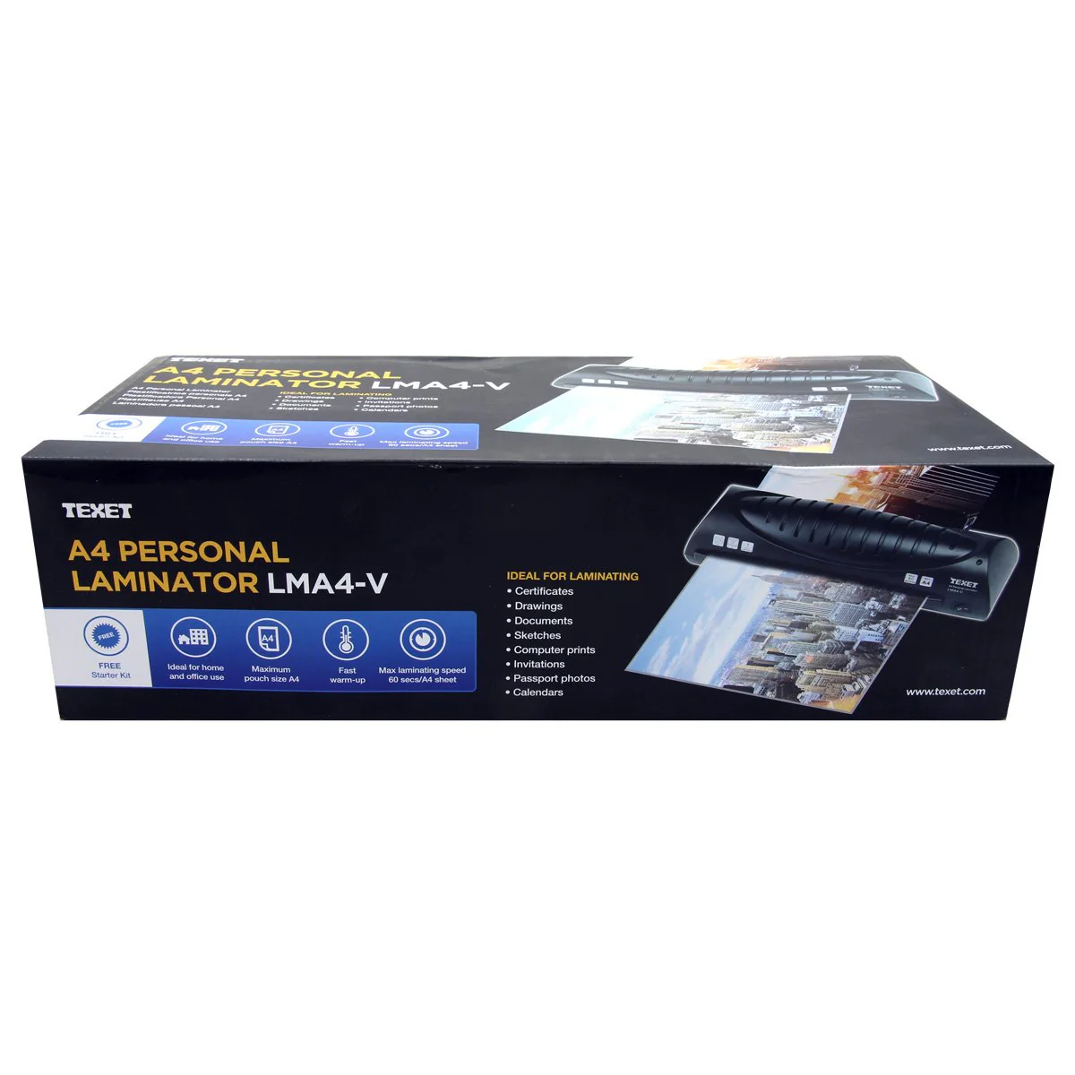 Texet Black Laminating machine LMA4-V - Image 5