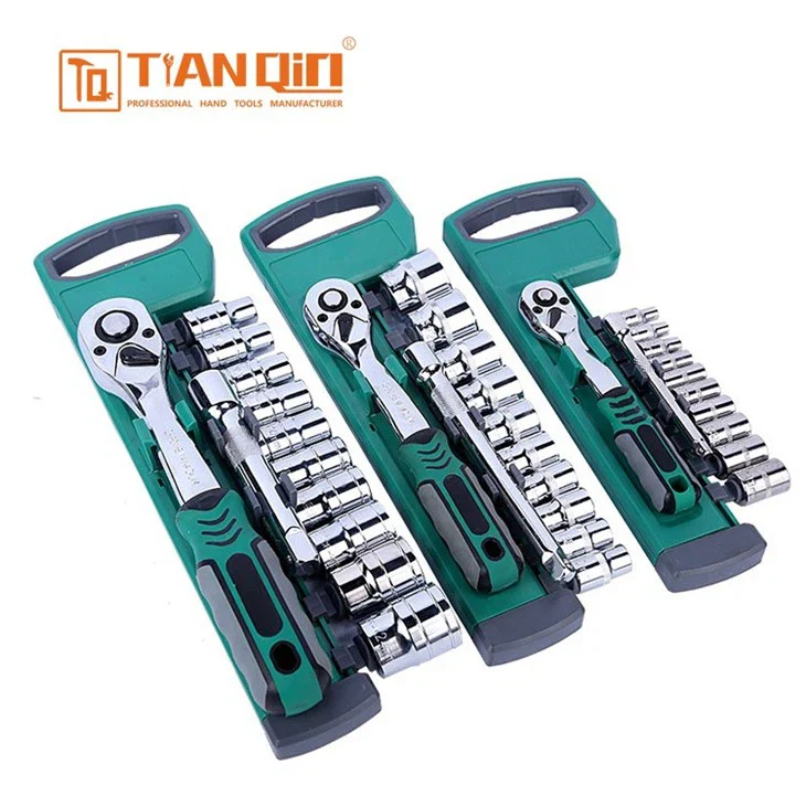 Tianqin TQ73010 12-Piece 1/4" Socket Wrench Set – Heavy Duty Professional Hand Tool Kit for Automotive & Mechanical Use - Image 3