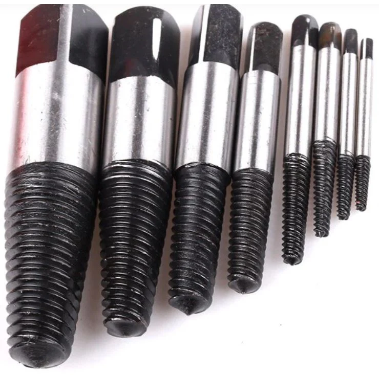 Tianqin TQ82087 8-Piece 40Cr Jumbo Screw Extractor Set – Heavy-Duty Broken Bolt Removal Tool