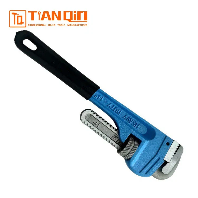 Tianqin TQ83005-10 Heavy Duty Pipe Wrench – Double Eyebrow Design, Industrial Strength Tool