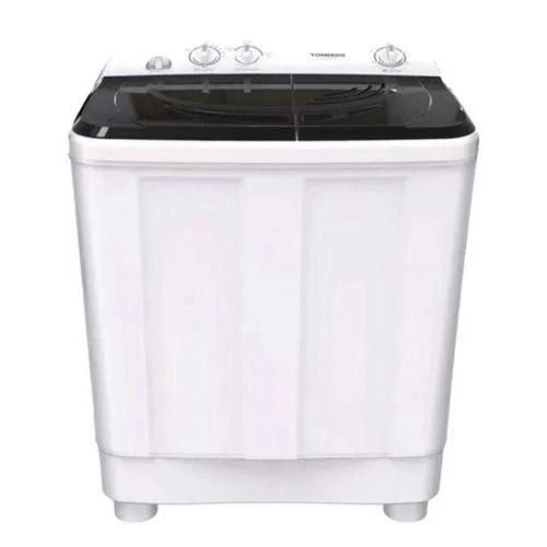 Tornado TWH-Z10DNE-W 10Kg Washing Machine – Half Automatic Twin Tub Washer with Washing & Drying Tubs, Standard and Strong Wash Programs, Energy-Efficient Home Laundry Appliance