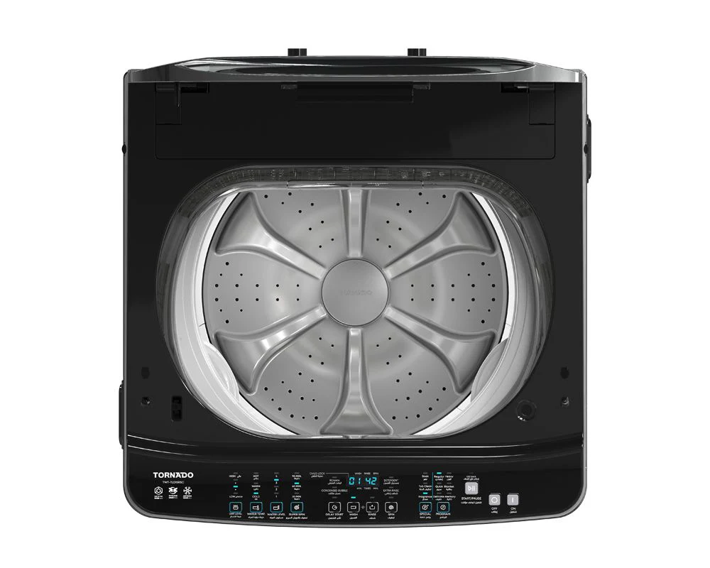 Tornado TWT-TLD15RSC 15 Kgs Top Automatic Washing Machine - 2 Water Inlets ( Cold / Hot ), With Drain Pump - Image 3