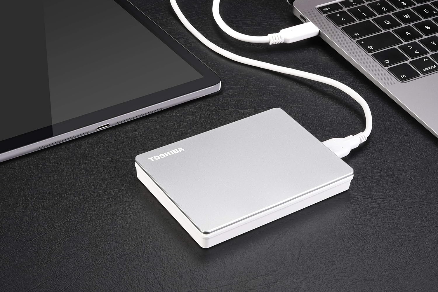 Toshiba 2TB Canvio Flex 2.5" Type-C Portable External Hard Drive - Compatible with Most USB-C and USB-A Devices; Smartphones, Mac, Windows, Tablets (HDTX120ESCAA) - Image 2