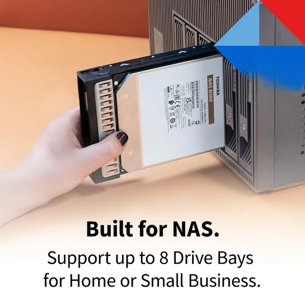Toshiba N300 8TB NAS 3.5'' Internal Hard Drive - CMR SATA 6 GB/s 7200 RPM - HDWG480EZSTA - Image 5