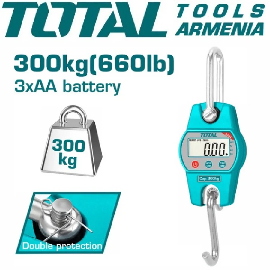 Total THESA63001 Crane Scale 300kg - Image 2