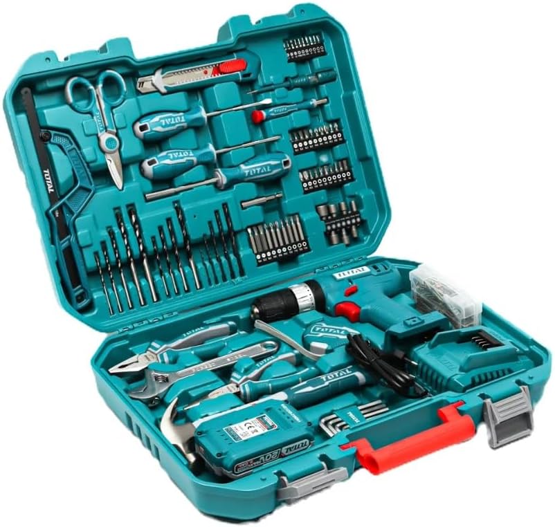 Total THKTHP11652 165 Pcs Tools set with 20V Cordless Impact Drill, Battery & Charger - Image 3