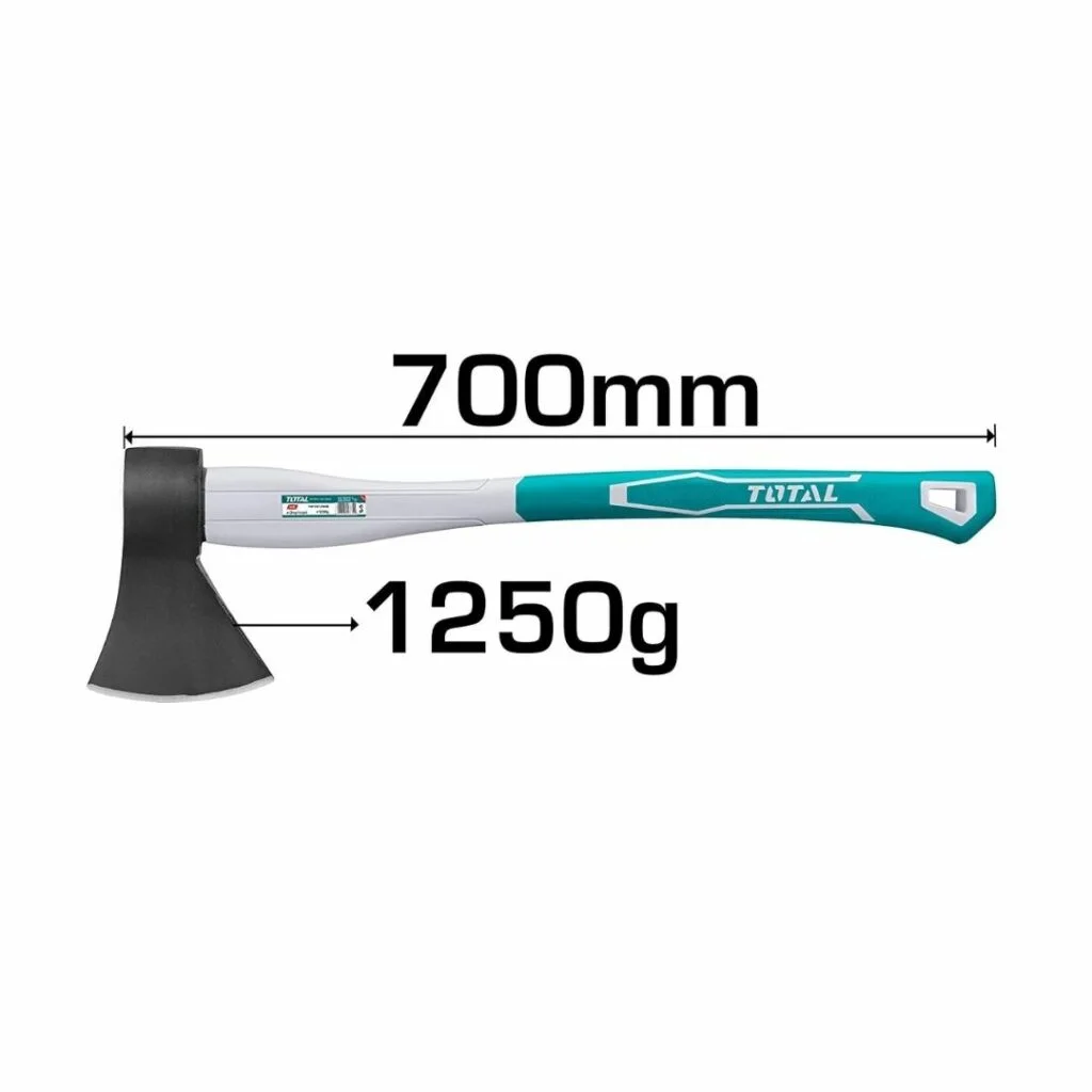 Total THT7812506 1250g Heavy-Duty Wood Cutting Axe – Precision Steel Blade with Anti-Slip Handle for Garden & Outdoor Tasks - Image 2