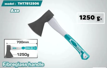 Total THT7812506 1250g Heavy-Duty Wood Cutting Axe – Precision Steel Blade with Anti-Slip Handle for Garden & Outdoor Tasks - Image 3