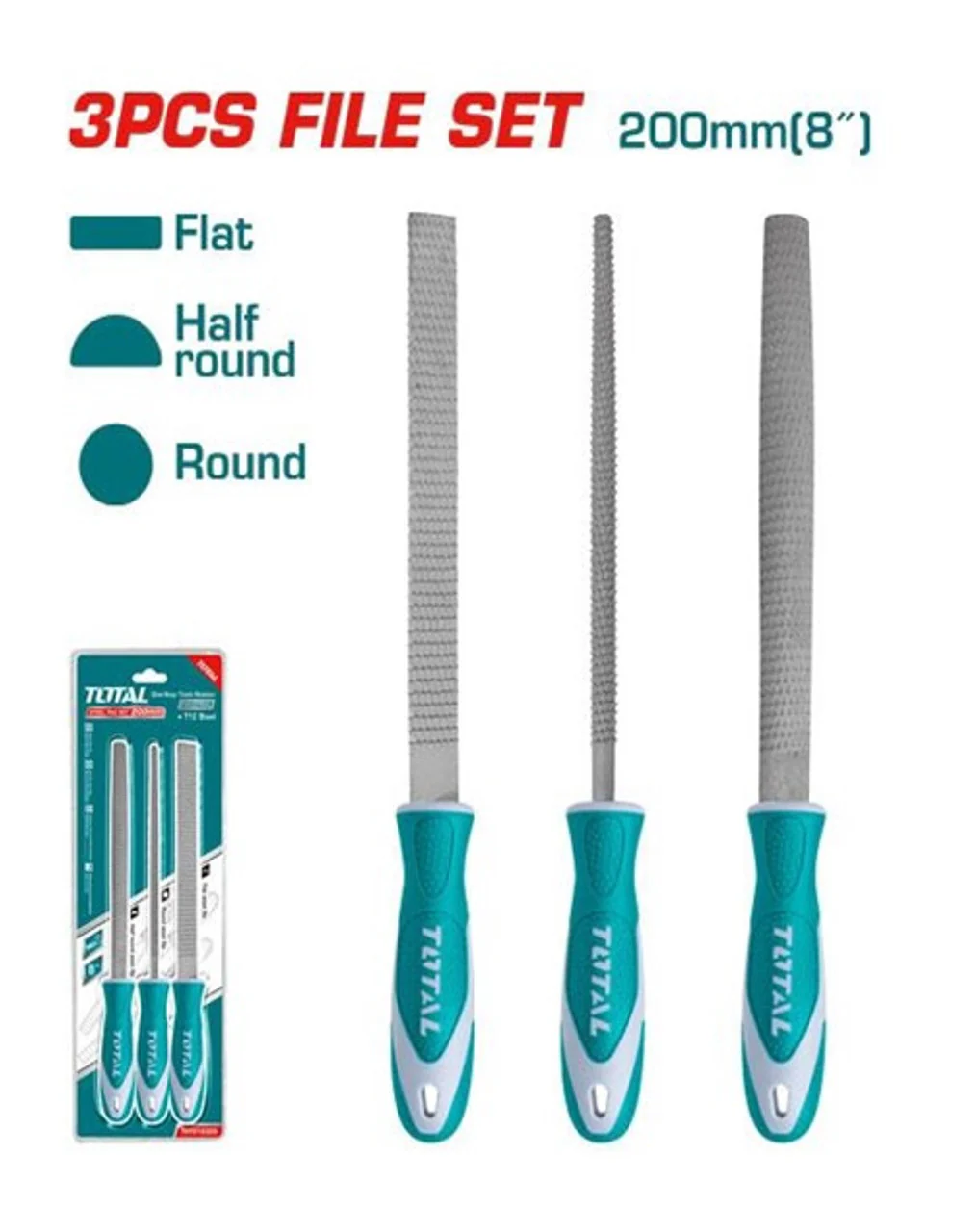 Total THT918326 3 Pcs wood file set