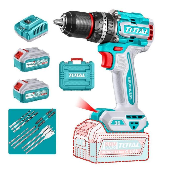 Total TIDLI20968 Brushless cordless impact drill - Image 3