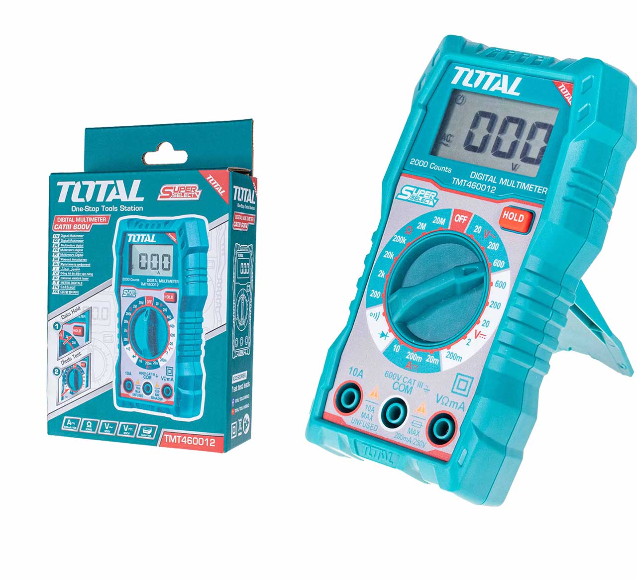 Total TMT460012 Digital Multimeter 2000 Counts 20V/200V/600V - Image 2