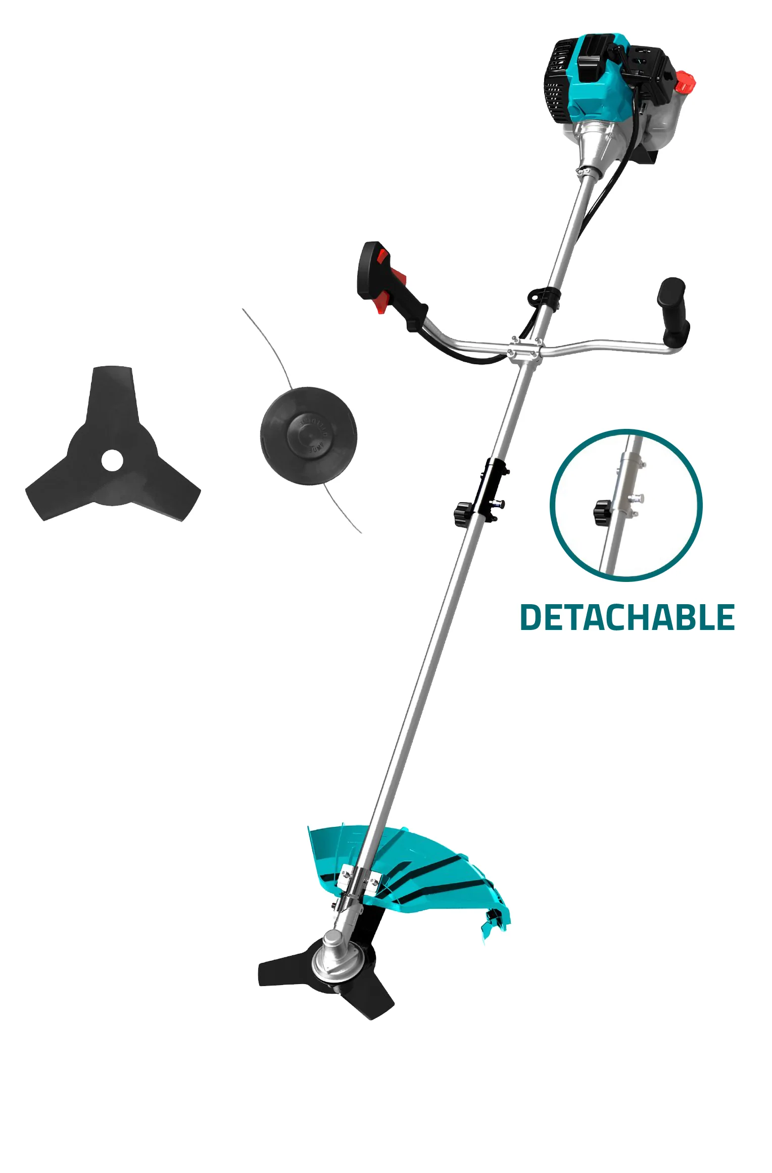 Total TP5434421 Gasoline Grass Trimmer and Bush Cutter 42.7cc 1.25Kw (2HP) - Image 2