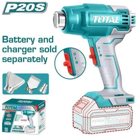 Total TBLI2006 20V Cordless Heat Gun – Portable Heavy Duty Electric Hot Air Tool for DIY, Automotive & Industrial Use - Image 2