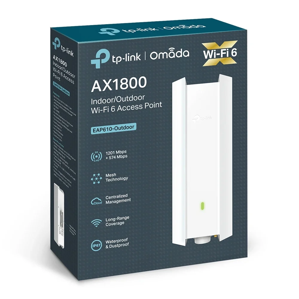 TP-Link EAP610 AX1800 Indoor/Outdoor Wi-Fi 6 Access Point – Dual Band Gigabit Omada Mesh AP with PoE - Image 5