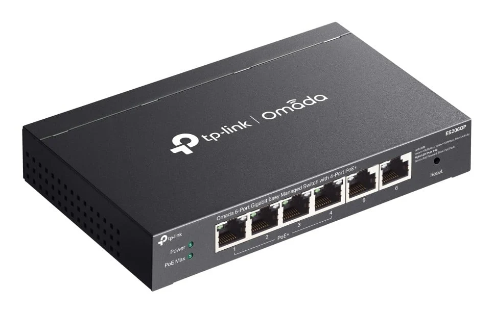 TP-Link TL-ES206GP Omada 6-Port Gigabit Easy Managed Switch – 4-Port PoE+ (65W), VLAN, QoS - Image 4