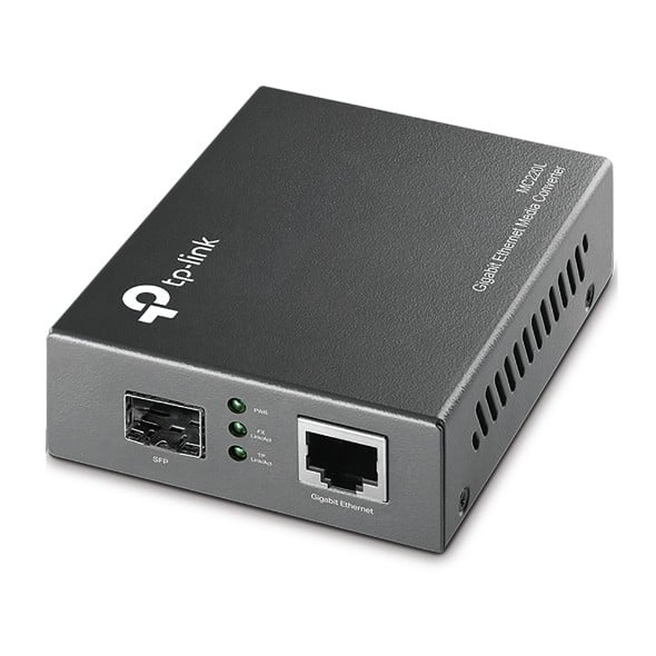 TP-Link TL-MC220L Gigabit SFP Media Converter – 10/100/1000Mbps Ethernet to Fiber Converter, SFP Slot
