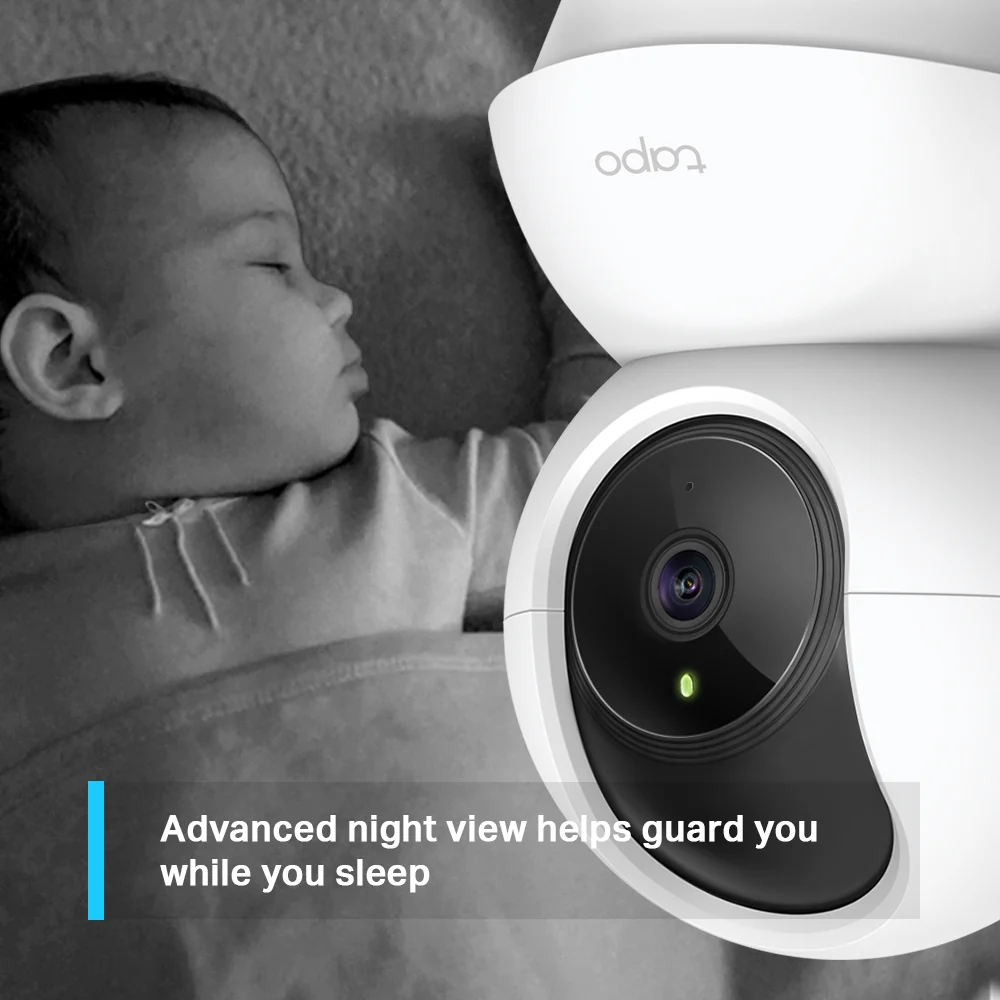 TP-Link Tapo C210 Pan/Tilt Smart Security Camera - Indoor CCTV, 360° Rotational Views, Works with Alexa&Google Home, No Hub Required, 3MP(2304 × 1296) High Definition, Night Vision, SD Storage(Tapo C210) - Image 3