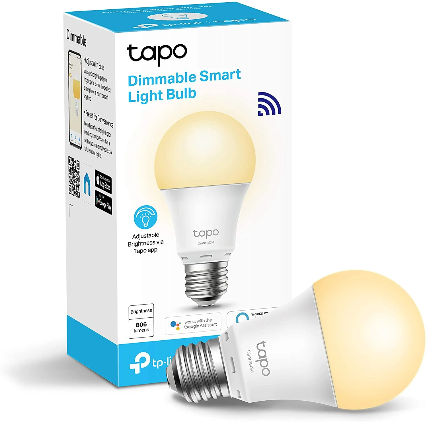 TP-Link Tapo L510E Dimmable Smart light Bulb - Works with Alexa and Google Home - Image 2