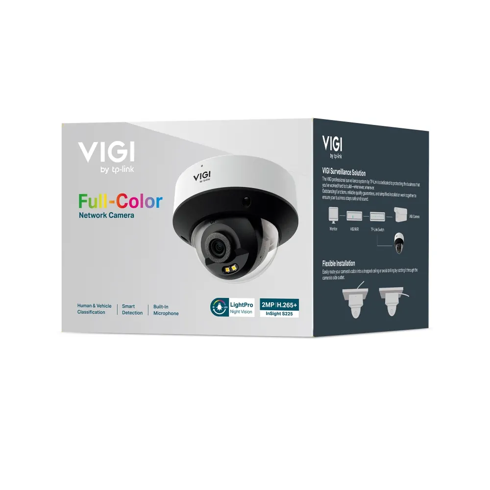 TP-Link TL-InSight S225 2MP Full-Color Dome Network Camera – PoE CCTV with Color Night Vision & Weatherproof Design - Image 4
