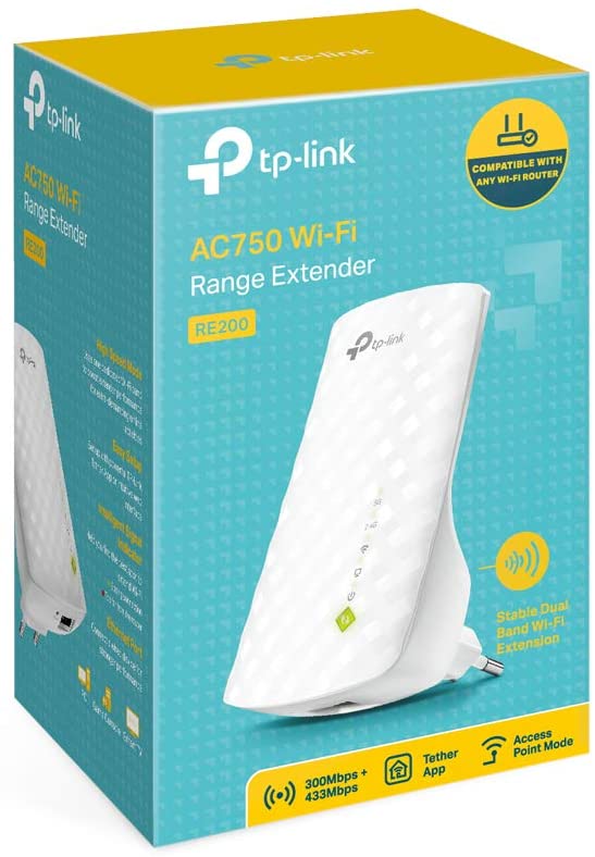 TP-Link TL-RE200 AC750 Dual band 750Mbps Wi-Fi 5GHz Range Extender - Image 2