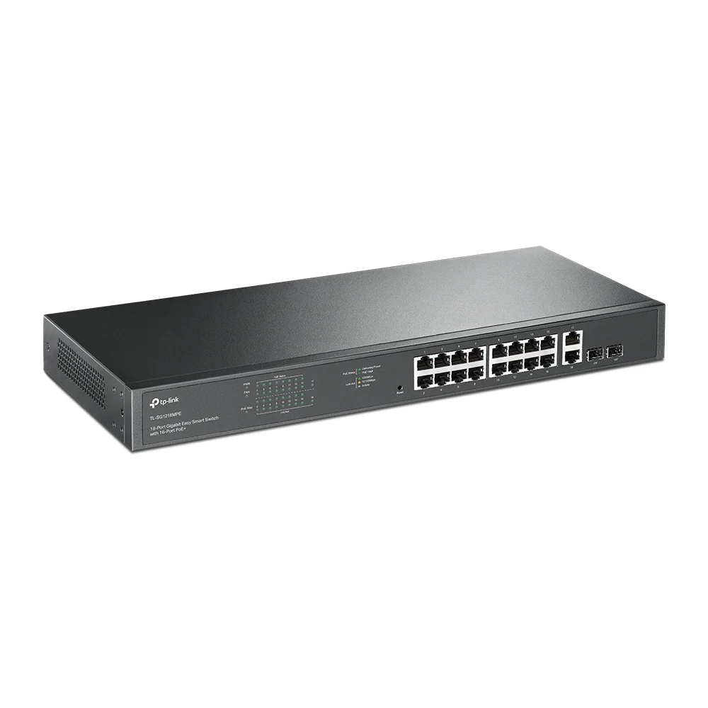 TP-Link TL-SG1218MPE 18-Port 10/100/1000Mbps Gigabit Easy Smart Switch with 16-Port PoE+ - Image 2
