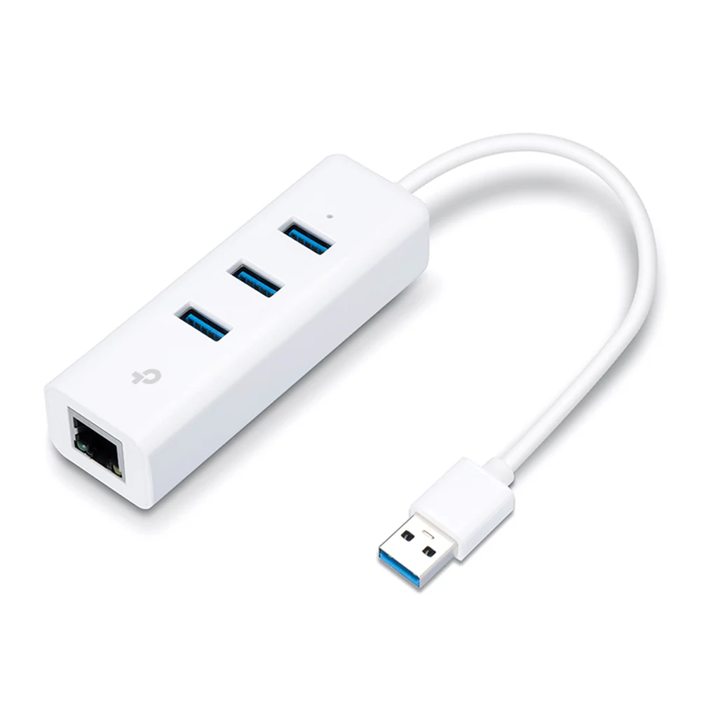 TP-Link TL-UE330 USB 3.0 3-Port Hub & Gigabit Ethernet Adapter – High Speed Multi-Port USB Expansion Hub with RJ45 LAN Adapter for Laptops, Ultrabooks, Office, Home, and Professional Networking Applications - Image 3
