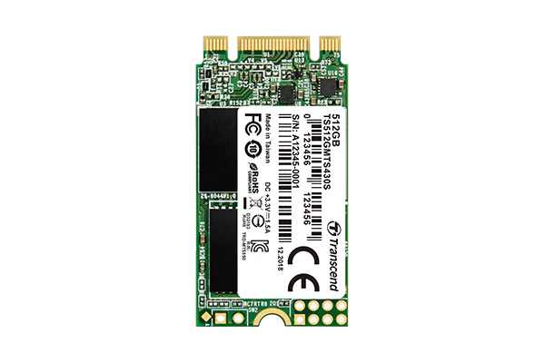TRANSCEND 430S 512GB INTERNAL SSD M.2 SATA III 2242 (TS512GMTS430S)