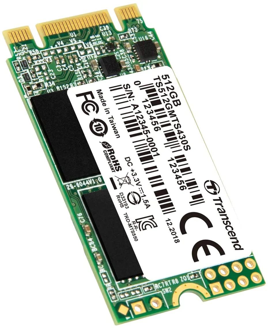 TRANSCEND 430S 512GB INTERNAL SSD M.2 SATA III 2242 (TS512GMTS430S) - Image 2