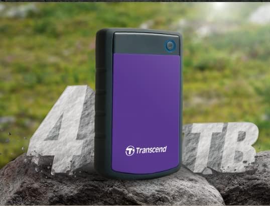 Transcend 4TB StoreJet 25H3 External Hard Drive (TS4TSJ25H3P)- 2.5-inch USB 3.1 Gen 1 Portable Hard Drive - Image 4