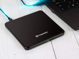 Transend External Portable DVD Writer Slim USB2.0 Black (TS8XDVDS-K)